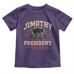 Jimothy For President 2028 Toddler T Shirt Funny Jimothy The Raccoon Seattle Trash Panda Meme