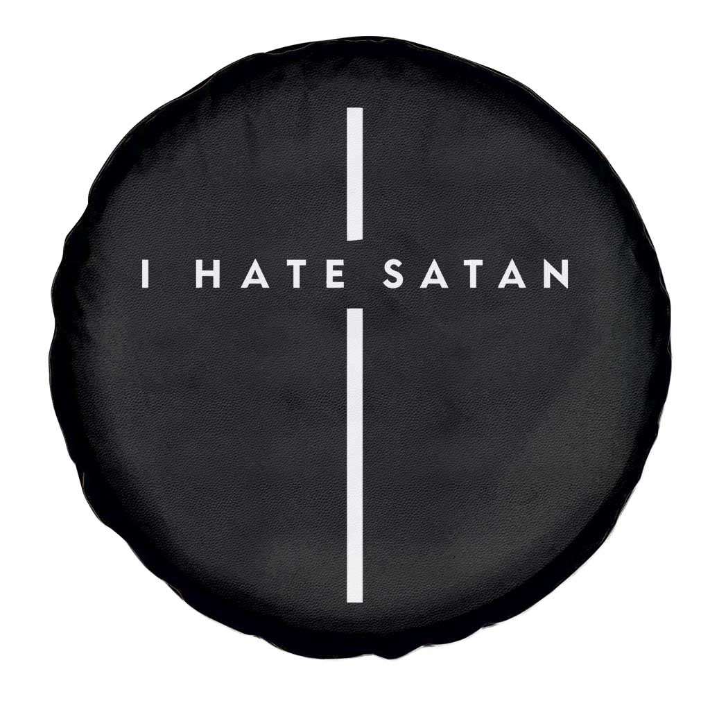 I Hate Satan Funny Christian Faith Statement Spare Tire Cover