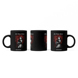 Not Today Jesus Gothic Dark Art Creepy Halloween Coffee Mug