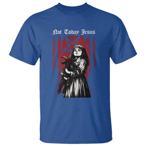 Not Today Jesus Gothic Dark Art Creepy Halloween T Shirt