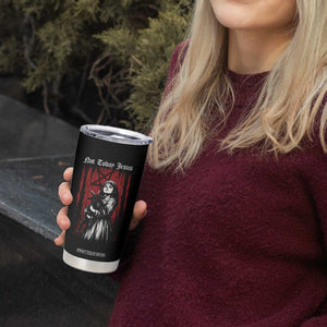 Not Today Jesus Gothic Dark Art Creepy Halloween Tumbler Cup