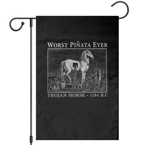 Worst Pinata Ever Trojan Horse Garden Flag Funny Greek Mythology History