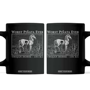 Worst Pinata Ever Trojan Horse Coffee Mug Funny Greek Mythology History