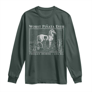 Worst Pinata Ever Trojan Horse Long Sleeve Shirt Funny Greek Mythology History