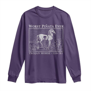 Worst Pinata Ever Trojan Horse Long Sleeve Shirt Funny Greek Mythology History