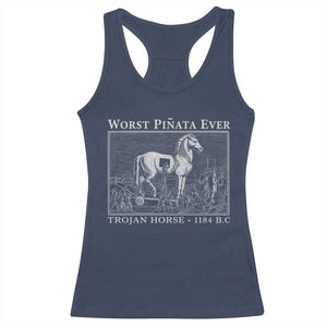 Worst Pinata Ever Trojan Horse Racerback Tank Top Funny Greek Mythology History