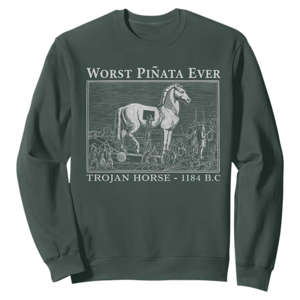 Worst Pinata Ever Trojan Horse Sweatshirt Funny Greek Mythology History