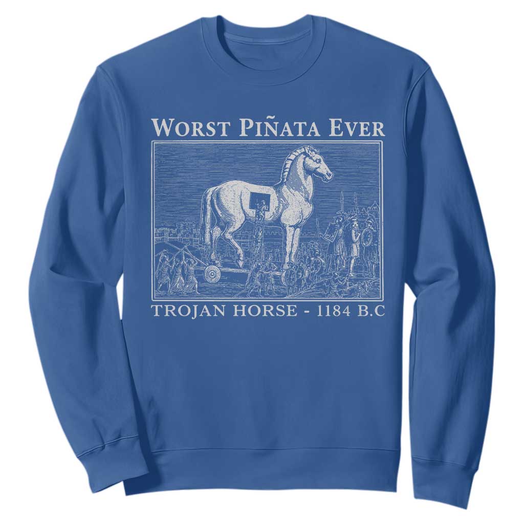 Worst Pinata Ever Trojan Horse Sweatshirt Funny Greek Mythology History