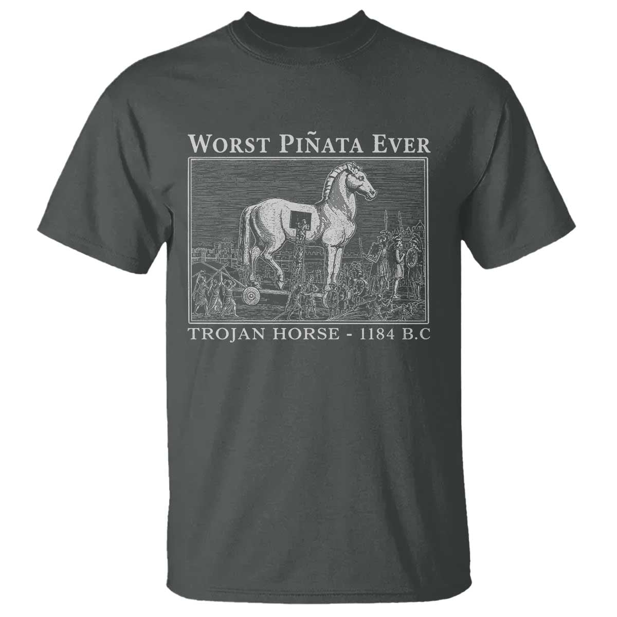 Worst Pinata Ever Trojan Horse T Shirt Funny Greek Mythology History