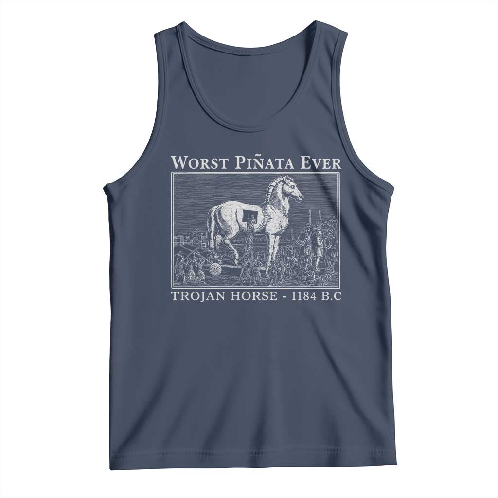 Worst Pinata Ever Trojan Horse Tank Top Funny Greek Mythology History