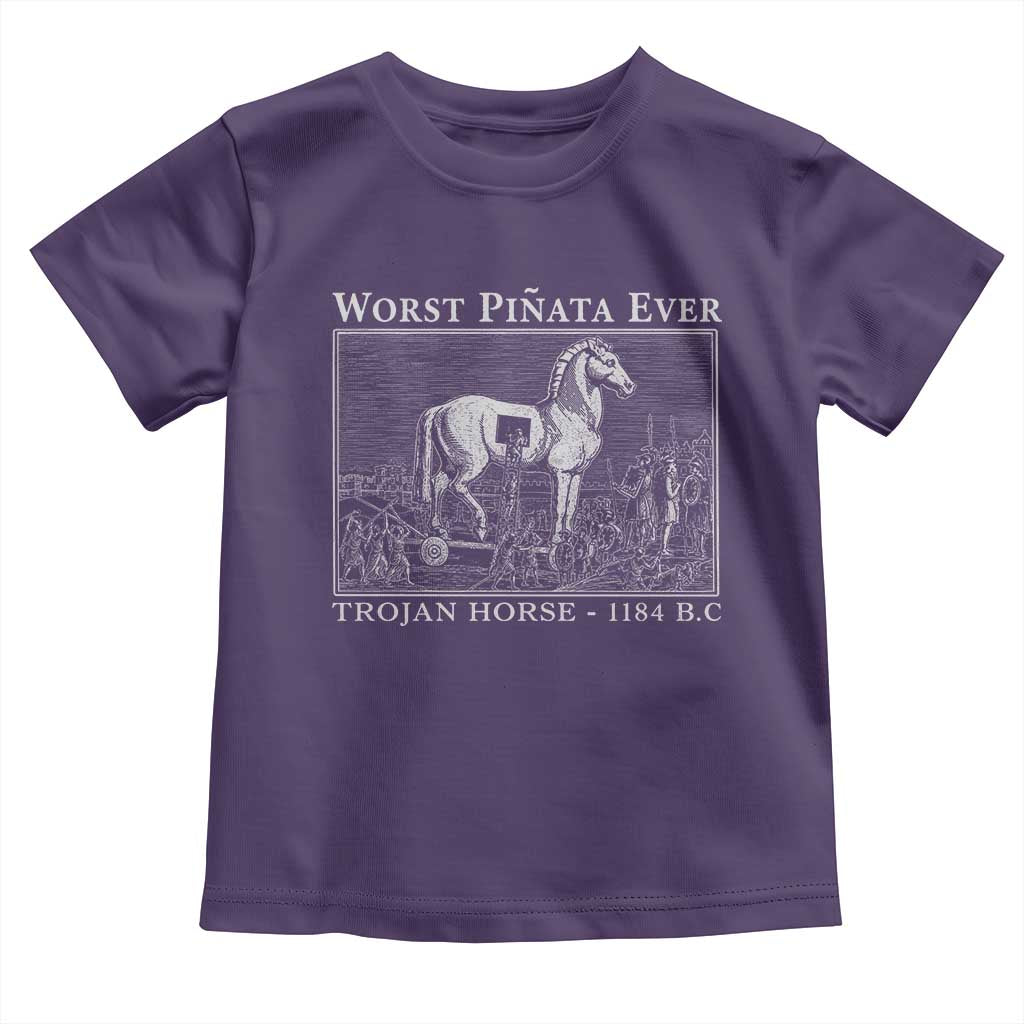 Worst Pinata Ever Trojan Horse Toddler T Shirt Funny Greek Mythology History