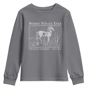 Worst Pinata Ever Trojan Horse Youth Sweatshirt Funny Greek Mythology History