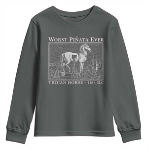 Worst Pinata Ever Trojan Horse Youth Sweatshirt Funny Greek Mythology History