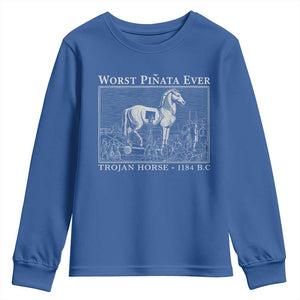 Worst Pinata Ever Trojan Horse Youth Sweatshirt Funny Greek Mythology History
