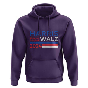 Harris Walz Hoodie We're Not Going Back 2024 Kamala For President TS11 Purple Print Your Wear