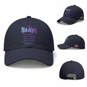Suicide Prevention Awareness Baseball Cap Stay You Can Talk To Me Your Story Is Not Over Your Life Matters Semicolon