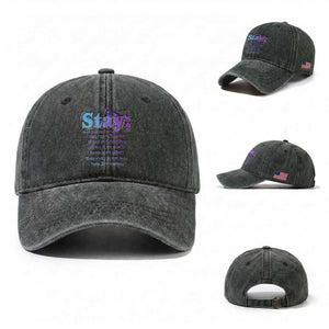 Suicide Prevention Awareness Washed Cotton Baseball Cap Stay You Can Talk To Me Your Story Is Not Over Your Life Matters Semicolon
