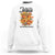 Funny Christian Sweatshirt Fall For Jesus He Never Leaves Thanksgiving TS11 White Print Your Wear