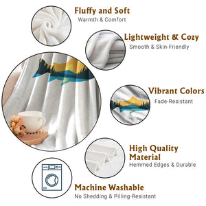 Trout Fly Fishing Outdoor Forest Mountain Nature Wildlife Fisherman Throw Blanket TS11 Print Your Wear