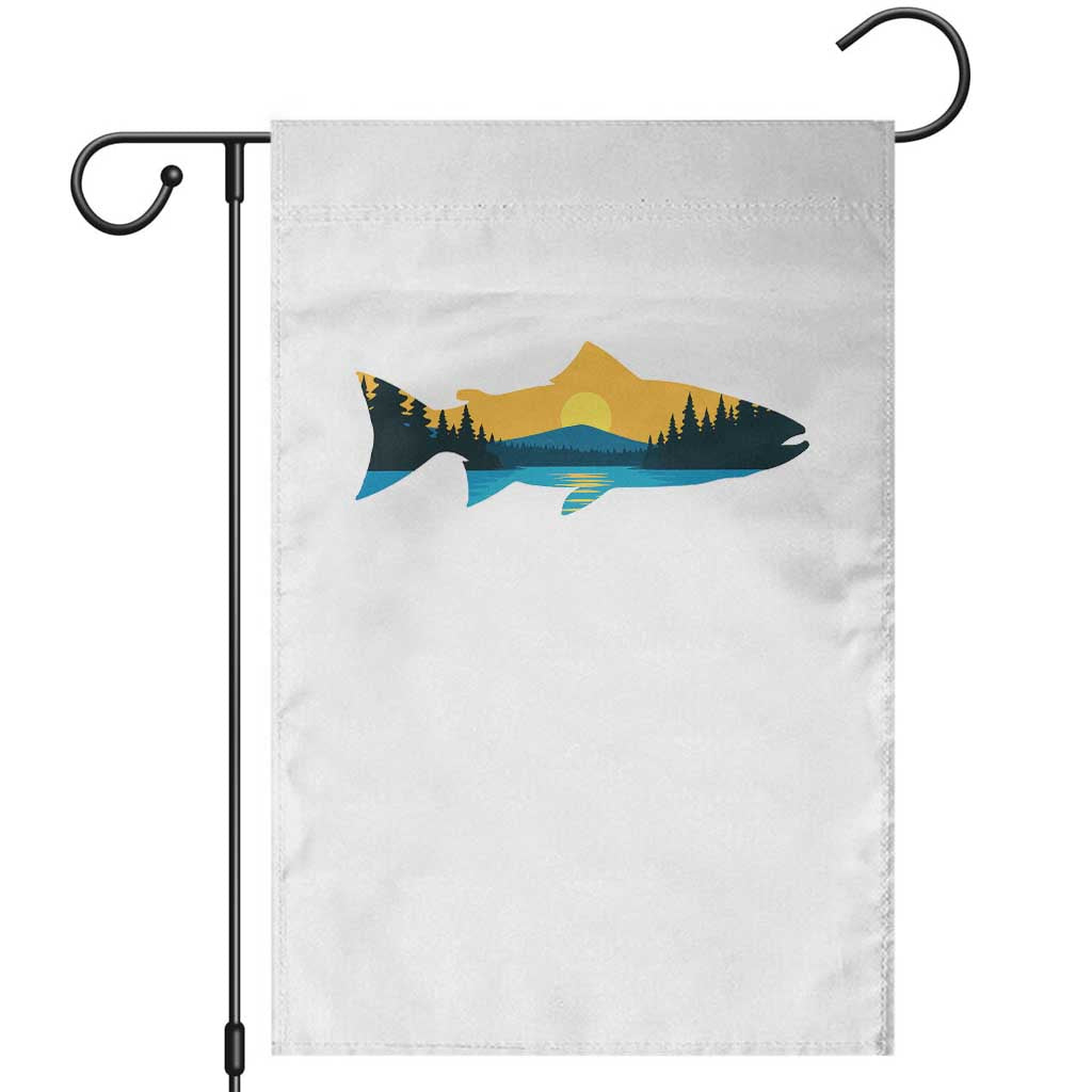 Trout Fly Fishing Outdoor Forest Mountain Nature Wildlife Fisherman Garden Flag TS11 White Print Your Wear