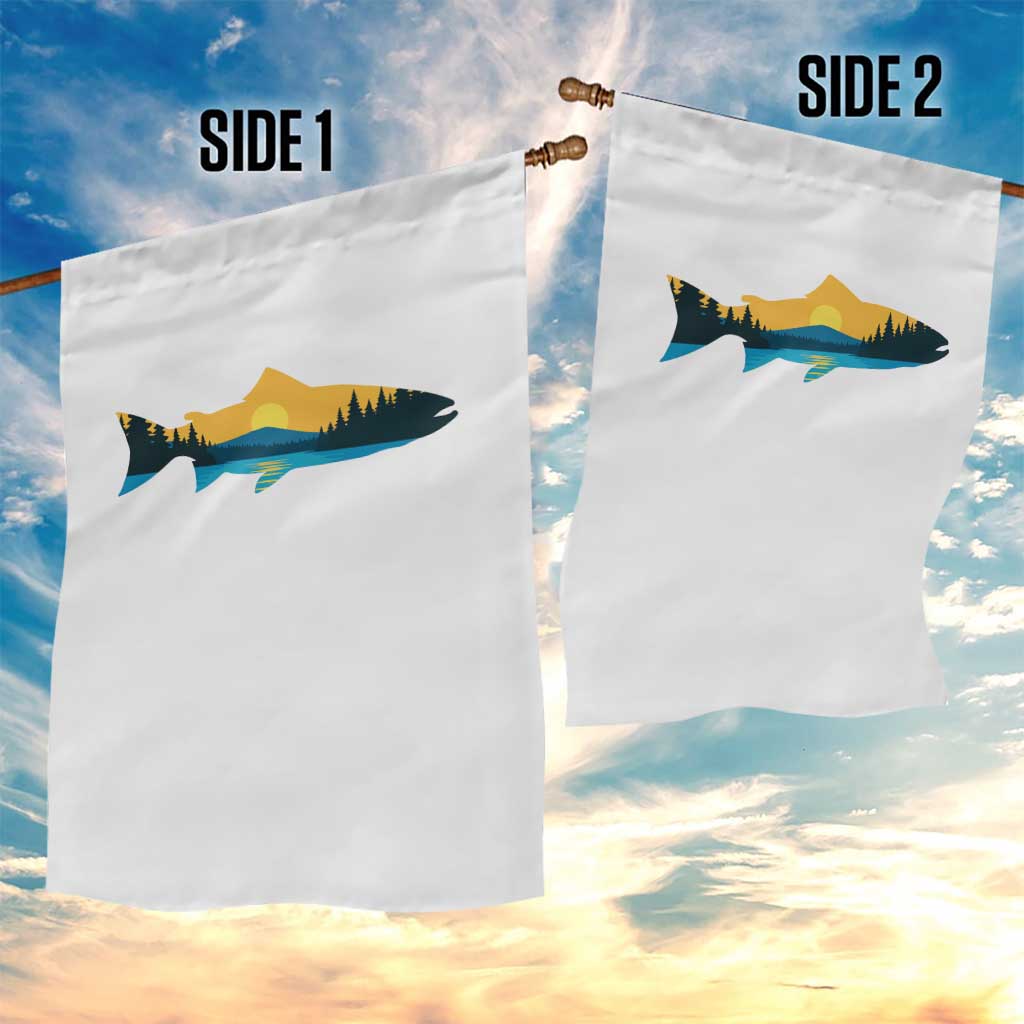 Trout Fly Fishing Outdoor Forest Mountain Nature Wildlife Fisherman Garden Flag TS11 Print Your Wear