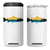 Trout Fly Fishing Outdoor Forest Mountain Nature Wildlife Fisherman 4 in 1 Can Cooler Tumbler TS11 One Size: 16 oz White Print Your Wear