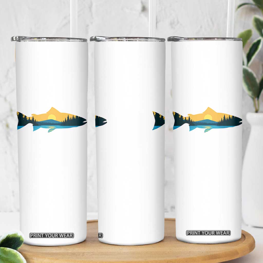 Trout Fly Fishing Outdoor Forest Mountain Nature Wildlife Fisherman Skinny Tumbler TS11 Print Your Wear