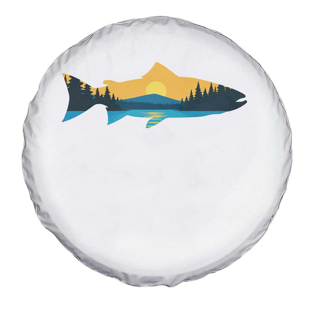 Trout Fly Fishing Outdoor Forest Mountain Nature Wildlife Fisherman Spare Tire Cover TS11 Print Your Wear