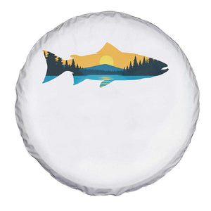 Trout Fly Fishing Outdoor Forest Mountain Nature Wildlife Fisherman Spare Tire Cover TS11 Print Your Wear