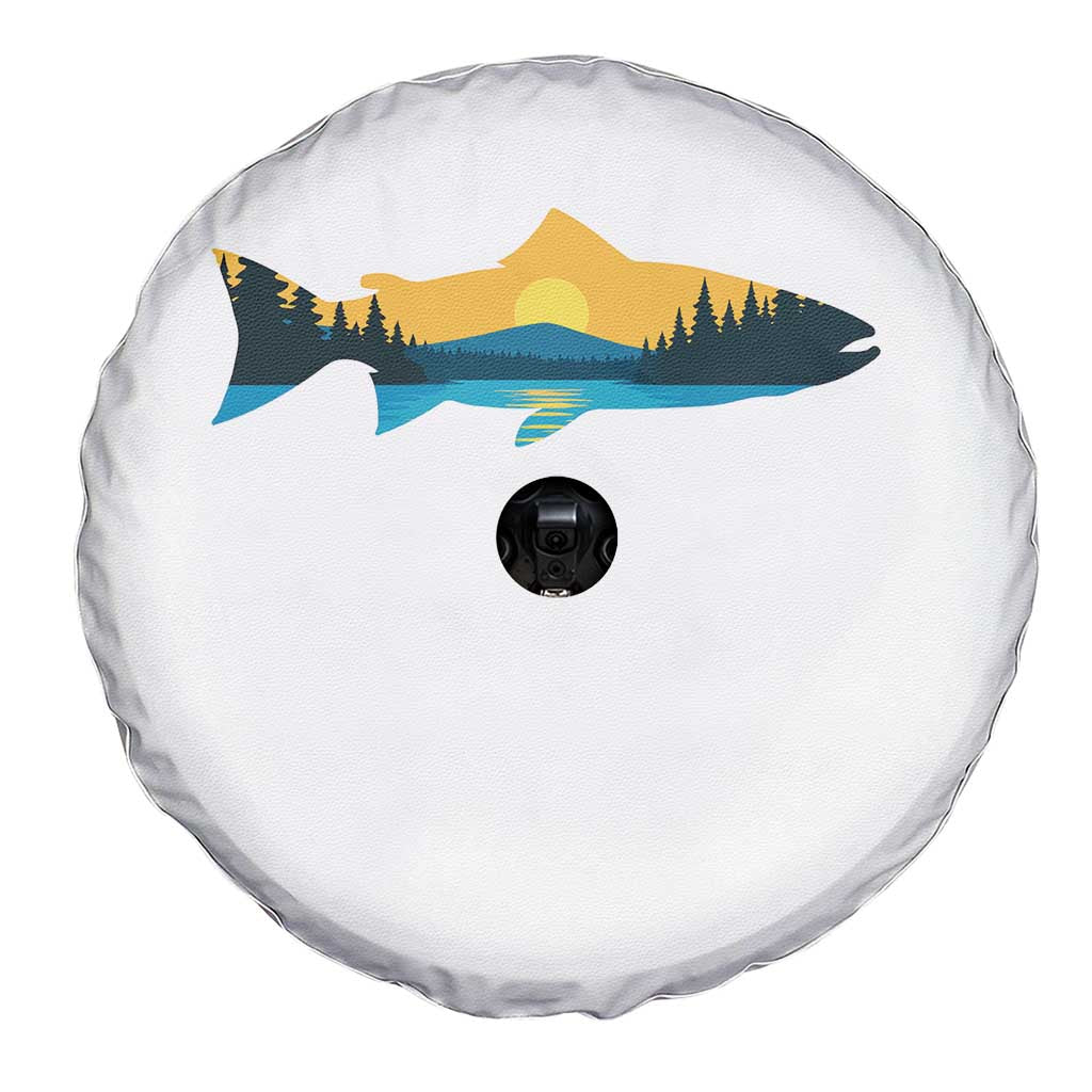 Trout Fly Fishing Outdoor Forest Mountain Nature Wildlife Fisherman Spare Tire Cover TS11 Print Your Wear