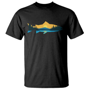 Trout Fly Fishing Outdoor Forest Mountain Nature Wildlife Fisherman T Shirt TS11 Black Print Your Wear