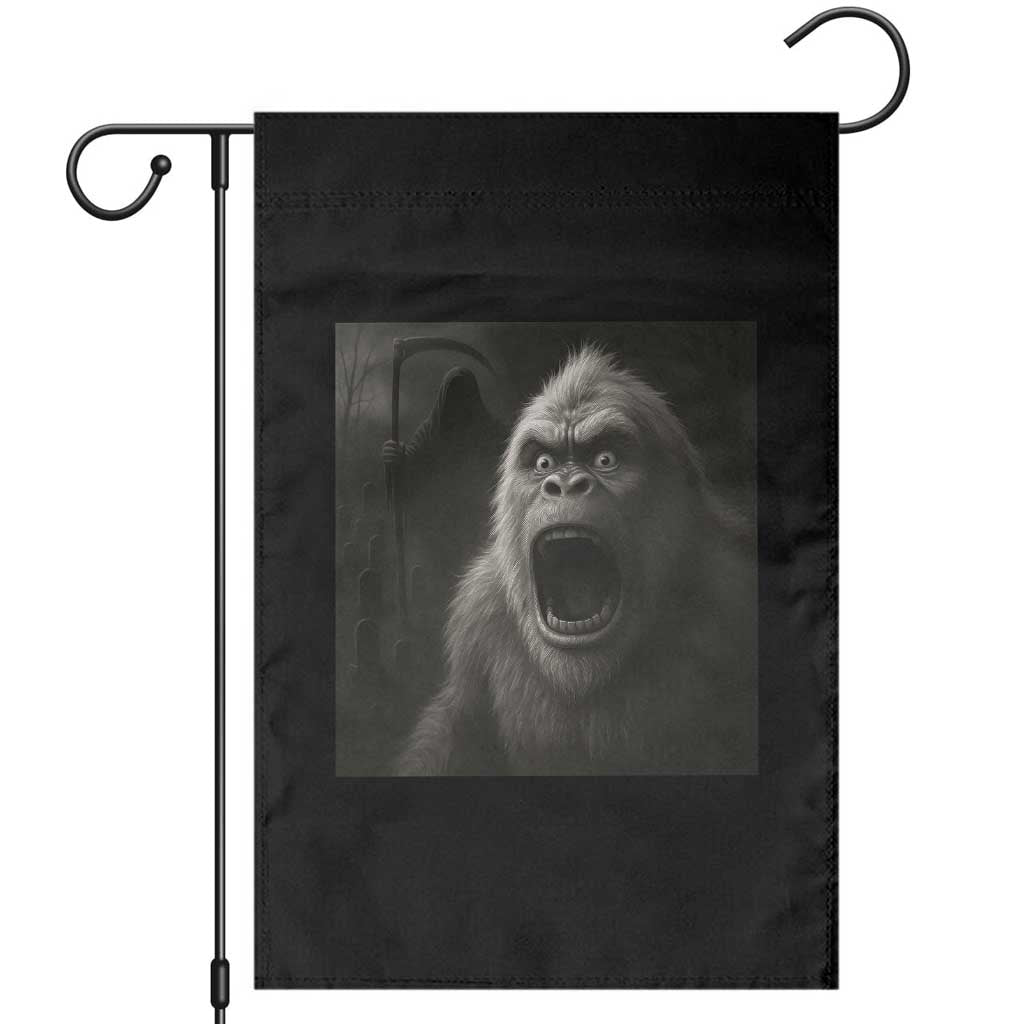 Funny Bigfoot Sasquatch Halloween The Grim Reaper Garden Flag TS11 Black Print Your Wear
