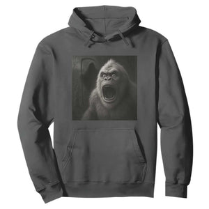 Funny Bigfoot Sasquatch Halloween The Grim Reaper Hoodie TS11 Dark Heather Print Your Wear