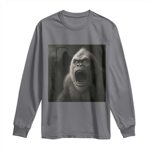 Funny Bigfoot Sasquatch Halloween The Grim Reaper Long Sleeve Shirt TS11 Charcoal Print Your Wear