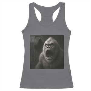 Funny Bigfoot Sasquatch Halloween The Grim Reaper Racerback Tank Top TS11 Charcoal Print Your Wear