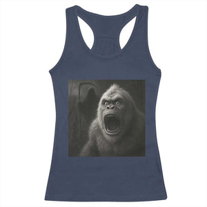 Funny Bigfoot Sasquatch Halloween The Grim Reaper Racerback Tank Top TS11 Navy Print Your Wear