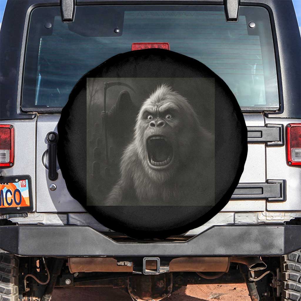 Funny Bigfoot Sasquatch Halloween The Grim Reaper Spare Tire Cover TS11 No hole Black Print Your Wear
