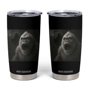 Funny Bigfoot Sasquatch Halloween The Grim Reaper Tumbler Cup TS11 Black Print Your Wear