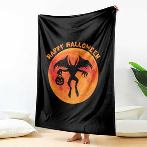 Funny Halloween Mothman Cryptid Creatures Throw Blanket TS11 Print Your Wear