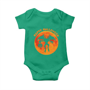 Funny Halloween Mothman Cryptid Creatures Baby Onesie TS11 Irish Green Print Your Wear