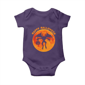 Funny Halloween Mothman Cryptid Creatures Baby Onesie TS11 Purple Print Your Wear