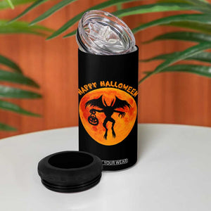 Funny Halloween Mothman Cryptid Creatures 4 in 1 Can Cooler Tumbler TS11 Print Your Wear