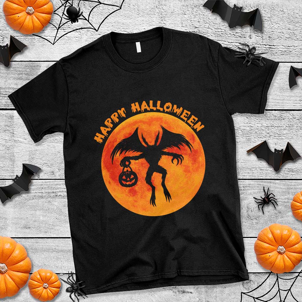 Funny Halloween Mothman Cryptid Creatures T Shirt TS11 Black Print Your Wear