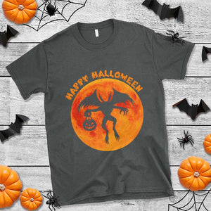 Funny Halloween Mothman Cryptid Creatures T Shirt TS11 Dark Heather Print Your Wear