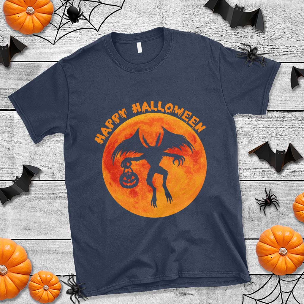 Funny Halloween Mothman Cryptid Creatures T Shirt TS11 Navy Print Your Wear