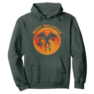 Funny Halloween Mothman Cryptid Creatures Hoodie TS11 Dark Forest Green Print Your Wear