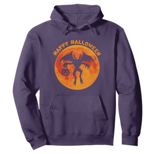 Funny Halloween Mothman Cryptid Creatures Hoodie TS11 Purple Print Your Wear