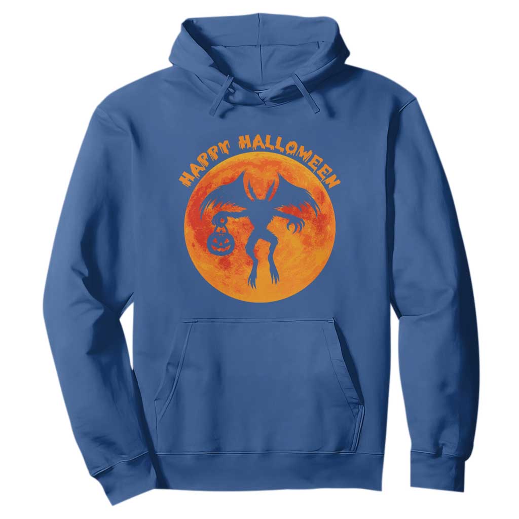 Funny Halloween Mothman Cryptid Creatures Hoodie TS11 Royal Blue Print Your Wear