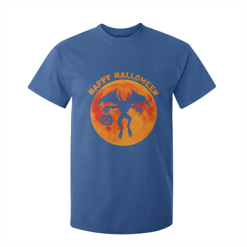 Funny Halloween Mothman Cryptid Creatures T Shirt For Kid TS11 Royal Blue Print Your Wear