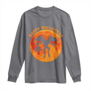 Funny Halloween Mothman Cryptid Creatures Long Sleeve Shirt TS11 Charcoal Print Your Wear